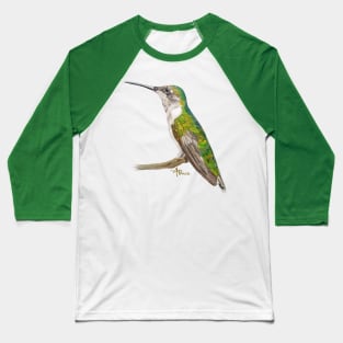 Green Hummingbird Baseball T-Shirt